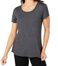 allbrand365 designer Womens Tie Back T-Shirt Size X-Small Color Charcoal Gray - $29.70