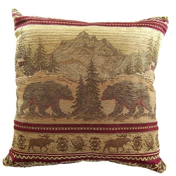 Mountain Lodge Bear Accent Pillow - $100.53