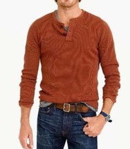 Mens Shirt Henley Arrow Classic Fit Arabian Spice Long Sleeve Thermal $5... - $24.75