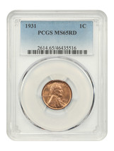 1931 1C PCGS MS65RD - $203.70