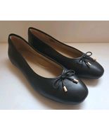 Fitflop Delicato Bow Soft Leather Ballet Flats Comfort Black Women&#39;s Sz ... - €68,18 EUR