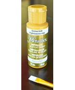 Dazzling Metallics GLORIOUS GOLD Metallic Paint Leaf Gilding art DecoArt... - $16.31