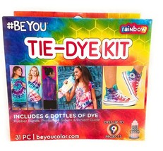 Rainbow DyeCraft 31-Piece Tie-Dye Kit - Create Vibrant, Colorful Designs at Home - £30.52 GBP