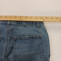 LEE Workwear Mid Rise Medium Denim Skirt Size 2M (36×22) Stretch Slit 112344209 image 6