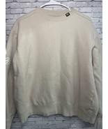 Womens Caterpillar CAT Beige Tan Sweatshirt Size Medium - £11.73 GBP