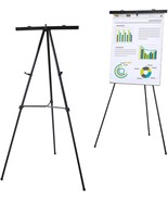 Lightweight Aluminum Flip Chart Presentation Easel 70 Inches Black - $77.12 CAD