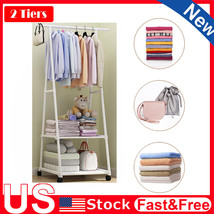 Garment Hanger Clothes Rack Heavy Duty Wardrobe Storage Stand Closet Org... - £35.16 GBP