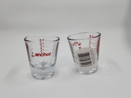 Anchor Hocking 1 Oz Measuring Shot Glass Cup Teaspoon Tablespoon Ounce - £9.40 GBP