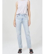 AGOLDE Mia Mid Rise Straight Organic Denim Jeans Blue ( 33 ) - £147.88 GBP
