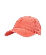 Time And Tru Women&#39;s Solid Washed Baseball Cap Hat Orange New - $16.13 CAD