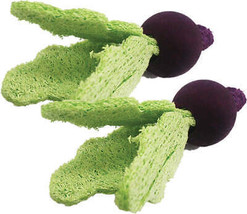 Nibbles Turnip Loofah Chew Toys with Wood for Small Animals - £2.30 GBP