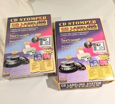 CD Stomper Pro CD Label Design Applicator System Kit PC Mac Software New... - $42.56