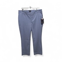NYDJ Marilyn Ankle Trousers Viscose Blend Stretch LT Blue Size 14 Lift T... - $54.30 CAD