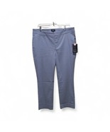NYDJ Marilyn Ankle Trousers Viscose Blend Stretch LT Blue Size 14 Lift T... - $54.22 CAD