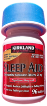Kirkland Sleep Aid Doxylamine Succinate 25 Mg 96 tablets EXP 01/2028 - $9.51