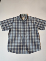 Wrangler Rugged Button Shirt Adult XL Checker Button Up Short Sleeve Men&#39;s - $16.02