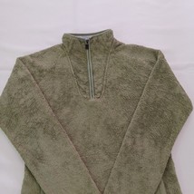 The North Face Mossbud Fleece 1/4 Zip Pullover Jacket ABXM Green Women's Small image 10