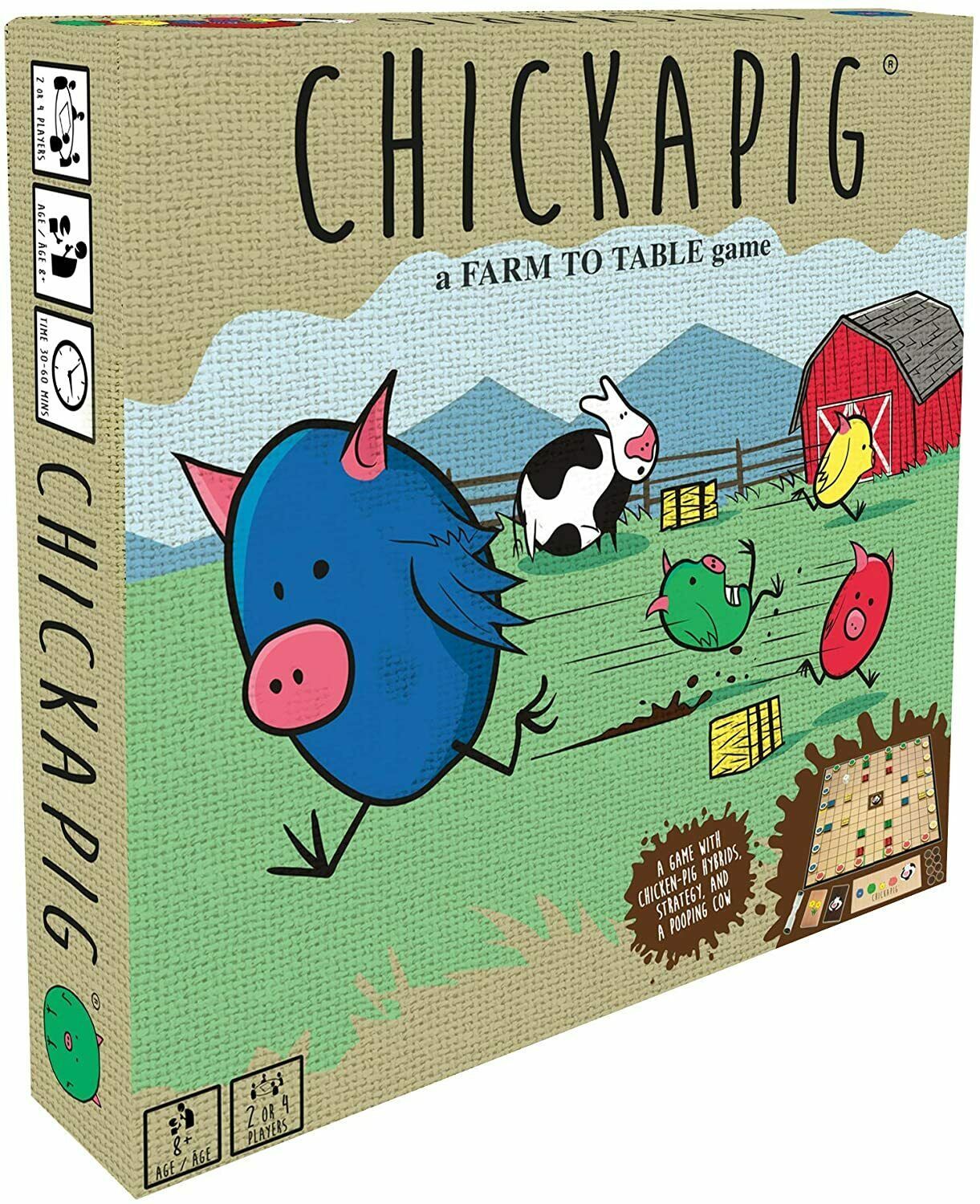 Chickapig - A Farm to Table Game Strategic Fun Filled Family 2-4 Player ... - $24.74