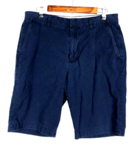 J Crew Chino Shorts Navy Blue Size 33 / Mens 100% Cotton 11&quot; Inseam - £21.75 GBP