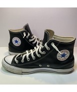 Converse Chuck Taylor All Star Black Leather High Men’s 11 Woman’s 13 UK... - $37.13