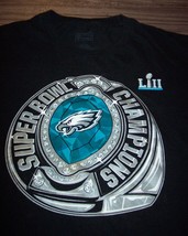 Philadelphia Eagles Super Bowl Liii Champions Ring Nfl Football T-Shirt Large - £15.87 GBP
