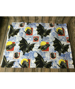 Vintage 1992 DC Comics Batman Returns Twin Size Flat Bed Sheet Fabric - $226.14 MXN