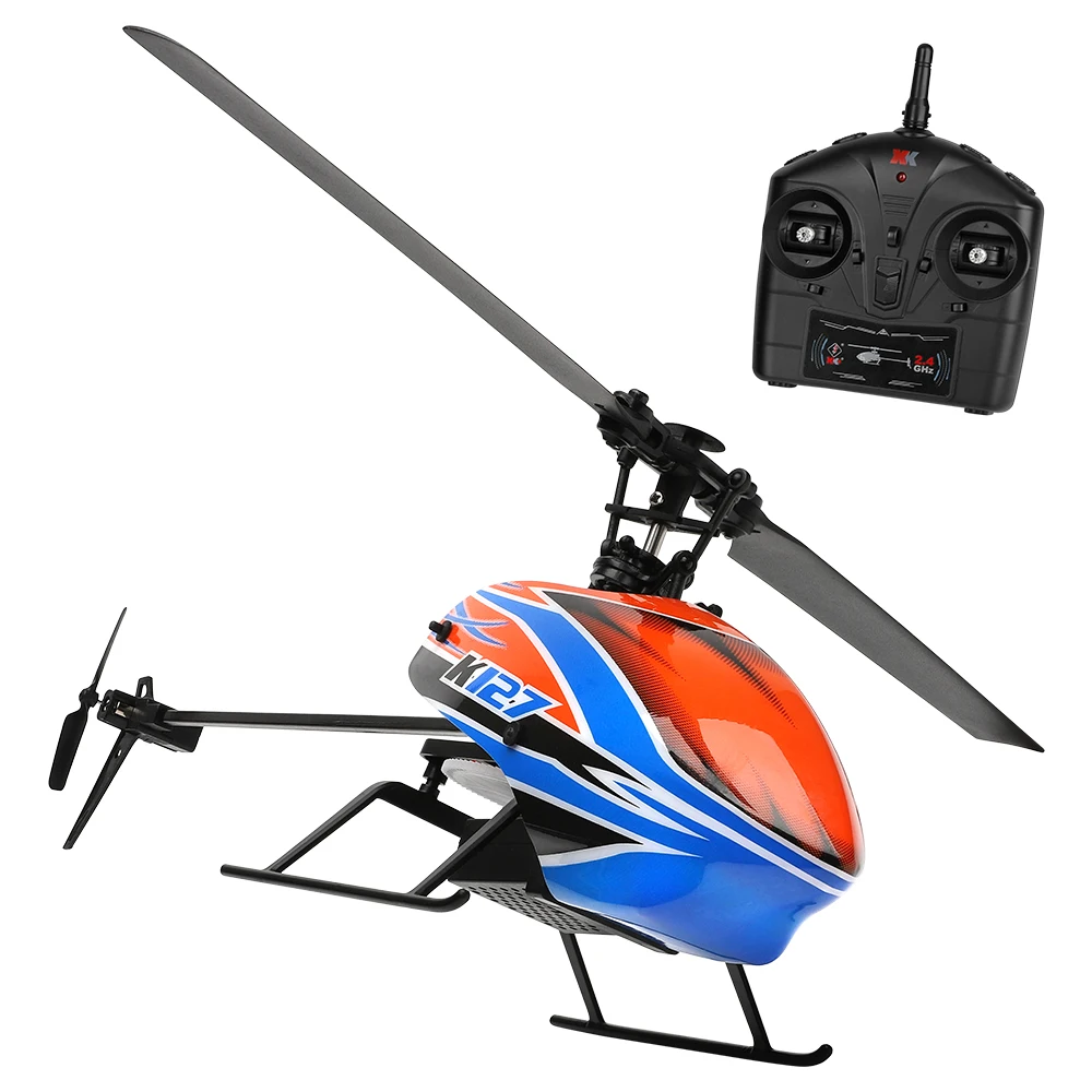 WLtoys 2021 New K127 RC Plane Helicopter 2.4G 4CH 6-Aixs Gyroscope Flybarless - £79.24 GBP