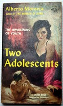 Alberto Moravia 1957 vntg mmpb TWO ADOLESCENTS Signet 1372 3P teen coming of age - £8.18 GBP