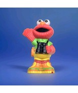 Sesame Street Elmo Toy Plastic Vintage Holding Binoculars - $11.95