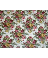 averly Shabby Roses GEORGETOWN FLOWERS Bonded Decorator Fabric 86&quot; L x 4... - $64.26 CAD