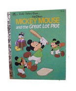 Walt Disney&#39;s Mickey Mouse and the Great Lot Plot A Little Golden Book 1974 - $6.95