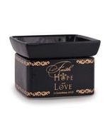 Faith-Hope-Love Electric 2 in 1 Jar Candle, Wax and Oil Warmer - £31.57 GBP