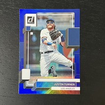 2022 Panini Donruss Baseball Justin Turner Base #97 Holo Blue Parallel - $1.97