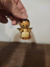 Angel Handmade Vintage Bamboo Angels Playing Instruments Ornament. - £4.55 GBP