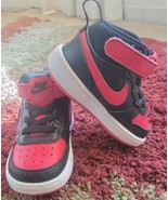 NIKE toddler all day play size 5c  Tennis shoe sneaker Red Black  - €20,21 EUR