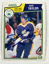 1982-83 O-Pee-Chee #163 Dave Taylor IP Auto Los Angeles Kings OPC - £7.78 GBP