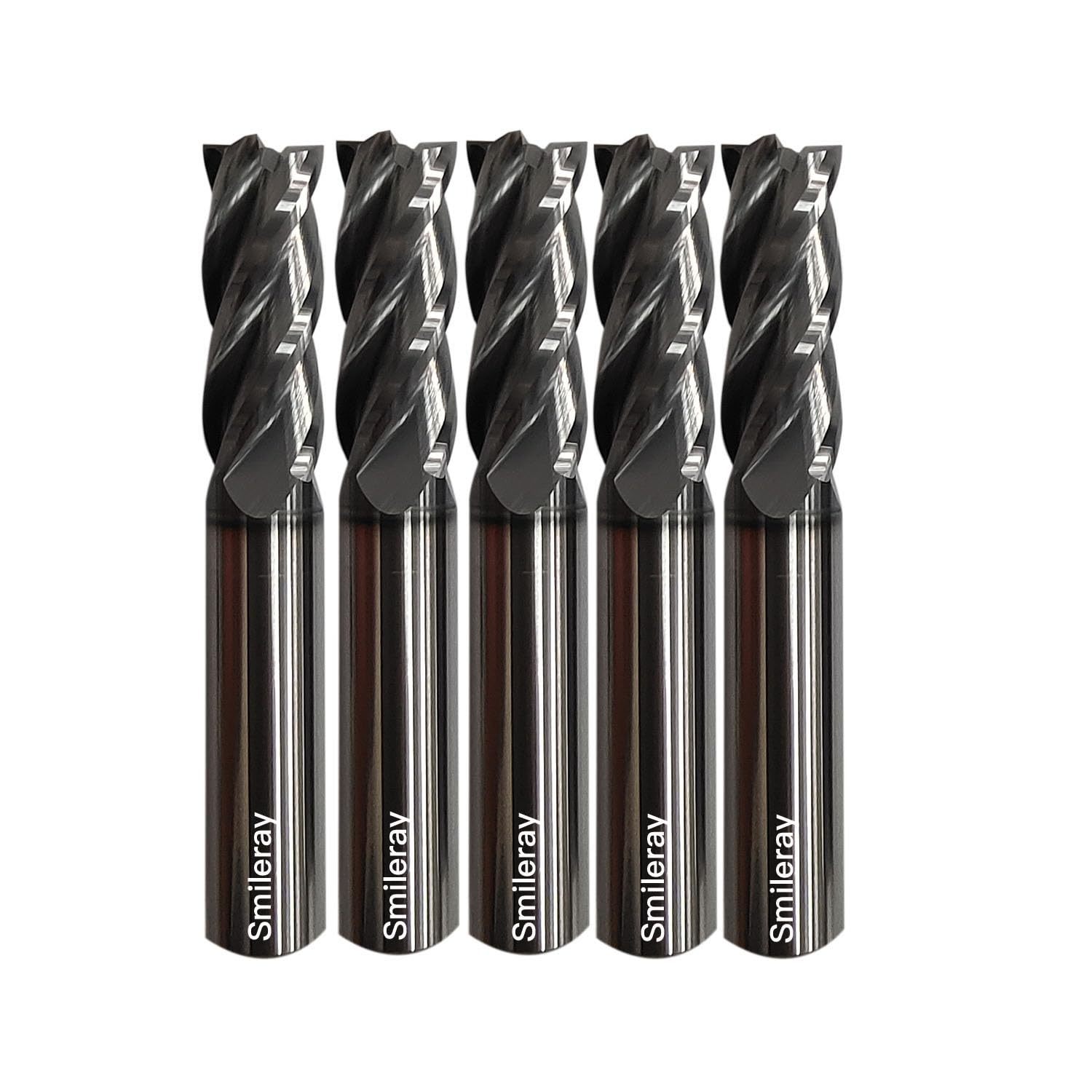 1/4&quot; Carbide Square End Mill For Steels, Hrc 55 Deg, 4 Flute, Altin, Pac... - $48.92