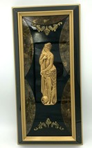 Greek Roman Goddess Women Decor Framed Wall Hanging Golden Resin Plexigl... - £46.14 GBP