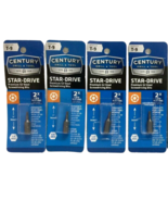 CENTURY DRILL &amp; TOOL #68709 T-9 Star-Drive  Screwdriver Bits Pack of 4 - £19.37 GBP