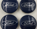 2013-2019 Ford Rim Wheel Center Cap Set Blue OEM B03B18030 - £38.78 GBP