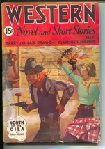 Western Novel And Short Stories Pulp  3/1935-Hopaong Cassidy-hero pulp-G/VG - £97.81 GBP