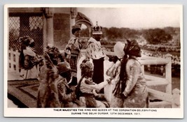 RPPC Their Majesties The King &amp; Queen Coronation Celebration 1911 Postcard R23 - £7.15 GBP