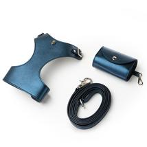 3in1 Set - Dog Harness, Leash, Dispenser Bag - Tino Blue - $161.00