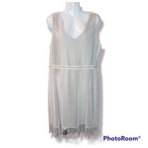 Emma &amp; Michele Mesh Fringe Stretchy Boho Flapper Style Dress size XL - £25.02 GBP