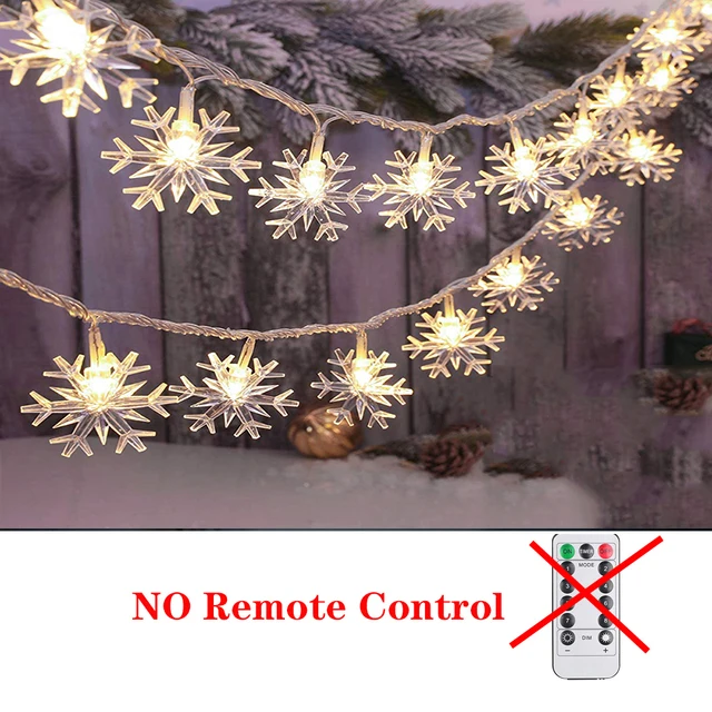 10M 100LED LED Snowflake Christmas Gar Fairy Lights 5M 20LED String Lights Outdo - £60.92 GBP