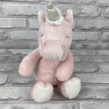 Carters Pink Unicorn White Sparkly Horn Plush Lovey Baby Security Toy 11... - £11.00 GBP