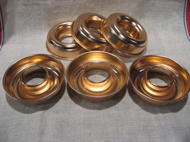 VTG Min Aluminum Ring Molds-Rose Gold Tone-Set of 6-NEW-USA - $19.16 CAD