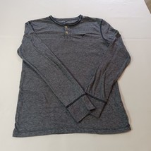 American Eagle Outfitters Women&#39;s Gray Cotton Blend T-Shirt Measured Che... - $11.57