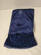 Tree Skirt Blue Velvet Touch Lg In Size Soft Glittery Small Glittery Sno... - £12.90 GBP