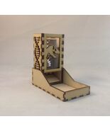 T-Rex Fossil Dice Tower &amp; Tray Clear Acrylic Window COMPACT DESIGN Laser... - $29.69